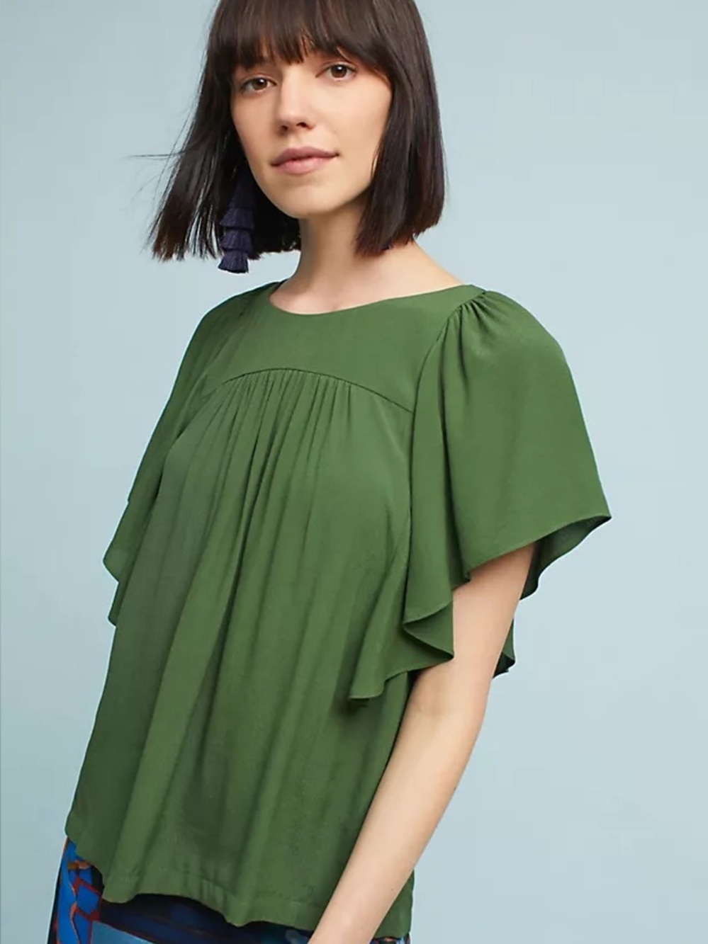 Maeve Anthropologie Prato Flutter Tee